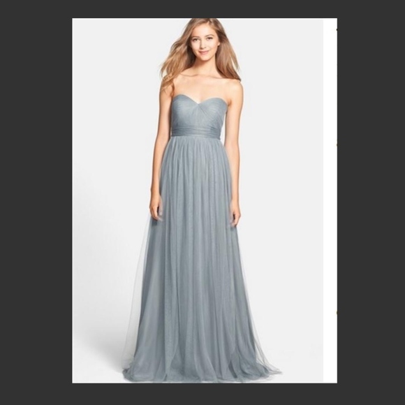 mayan blue bridesmaid dress